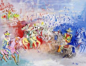 Mexican Parade Artwork by Jean Dufy