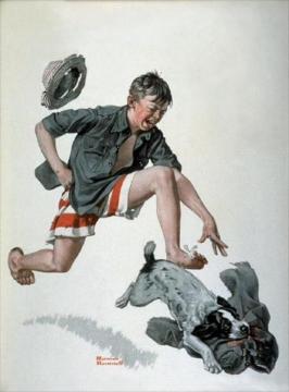 Pants Artwork by Norman Rockwell