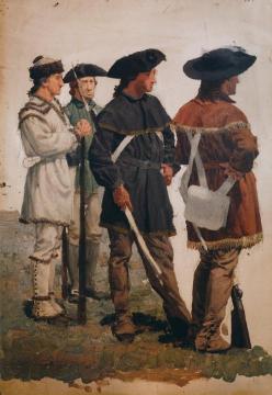 Colonial Hunting Shirt 'Uniforms' Artwork by William Trego