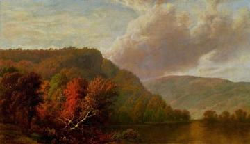 Autumn Scene, Bolton's Landing, Lake George Artwork by William Mason Brown