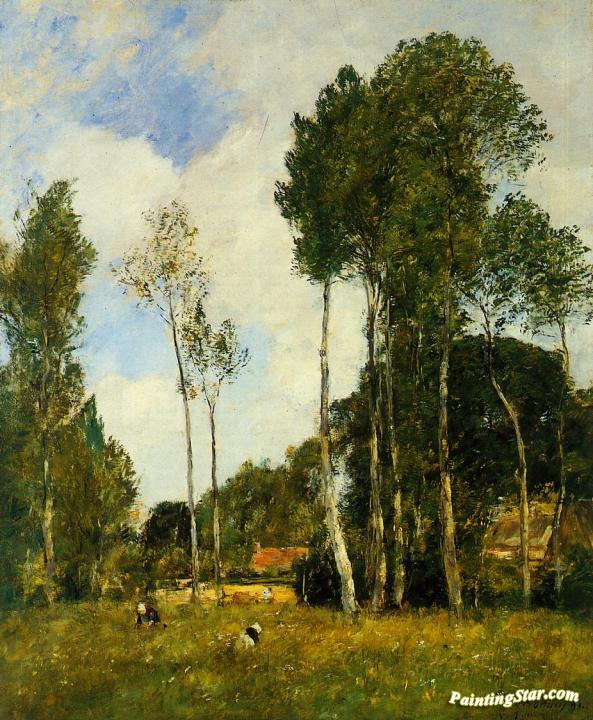 Oiseme Landscape, near Chartres Artwork by Eugène-Louis Boudin