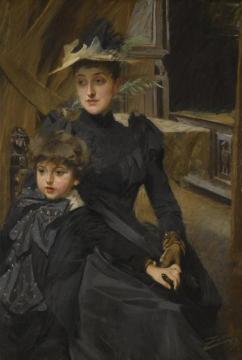 Mrs. Weguelin and her Son Artwork by Anders Zorn