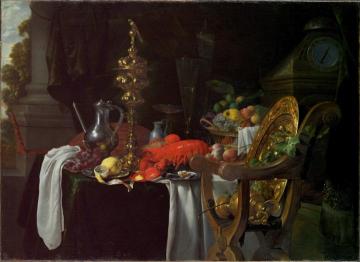 Still Life Of A Banqueting Scene Artwork by Jan Davidsz De Heem
