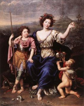 The Marquise De Seignelay And Two Of Her Children Artwork by Pierre Mignard