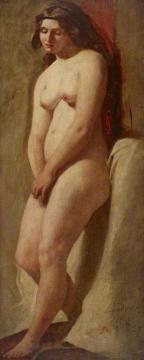 Female Nude Standing Artwork by William Etty