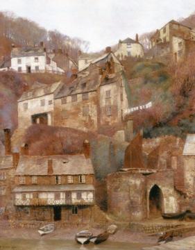 Clovelly Artwork by Anna Mary Richards Brewster