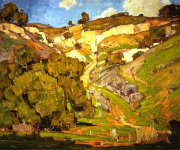 Upward Trail Artwork by William Wendt