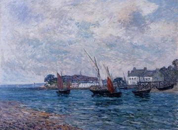 Reentering Port at Douarnenez Artwork by Maxime Maufra