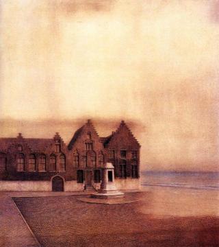 The Abandoned Town Artwork by Fernand Khnopff