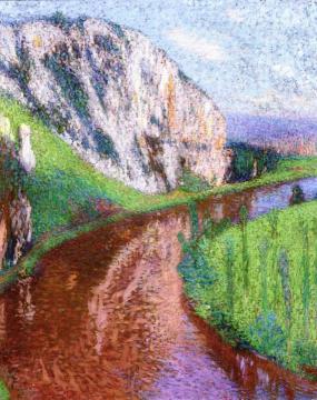 Le Lot de Saint Cirq Lapopie Artwork by Henri Martin