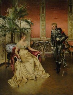 The Visitor Artwork by Charles Joseph Frederick Soulacroix