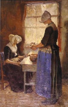 A Cup of Tea in Holland Artwork by Anna Mary Richards Brewster