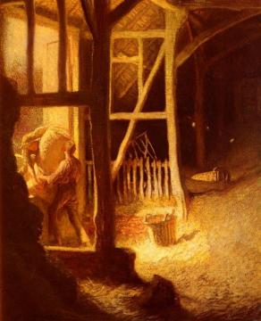 The Barn Door Artwork by Sir George Clausen
