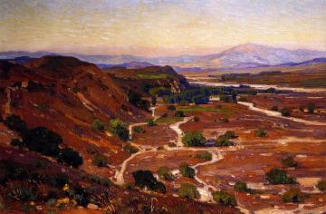 View of San Fernando Valley Artwork by William Wendt