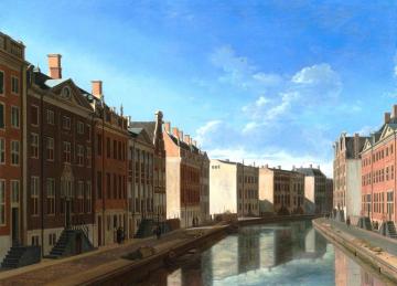 The Bend in the Herengracht, Amsterdam Artwork by Gerrit Adriaenszoon Berckheyde