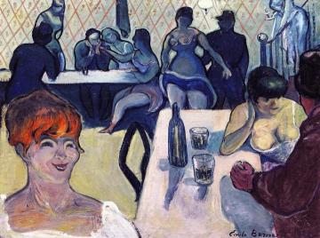 Cabaret Scene Artwork by Émile Bernard