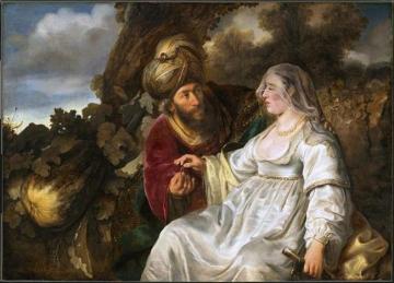 Judas and Thamar Artwork by Ferdinand Bol