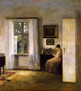 The Reader Artwork by Carl Vilhelm Holsoe