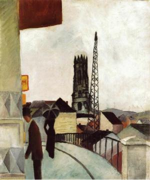 Cathedral at Freiburg, Switzerland Artwork by August Macke