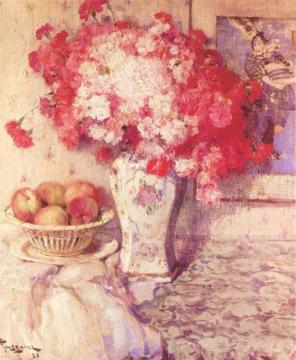 Carnations Artwork by Fernand Toussaint