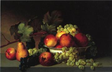 Still Life: Apples, Grapes, Pear Artwork by James Peale