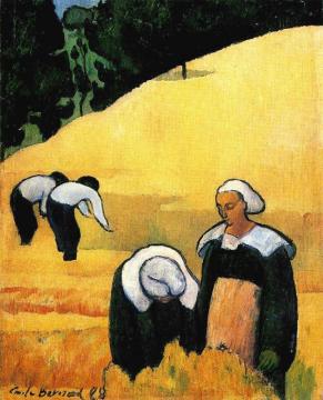 The harvest Artwork by Émile Bernard