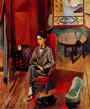 Portrait of Jean Cocteau Artwork by Moise Kisling