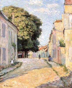 Rue Animee at Montevrain Artwork by Henri Lebasque
