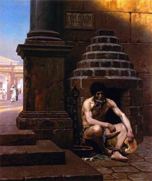 Cave Canem Artwork by Jean Leon Gerome