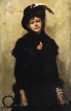 Portrait of Miss McKay Artwork by Edmund Tarbell