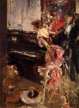 Recital Artwork by Giovanni Boldini