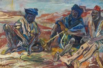 Fishermen In Southern Morocco Artwork by Edy Legrand