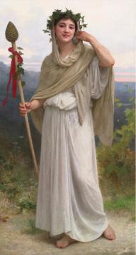 The Priestess Of Bacchus Artwork by William Adolphe Bouguereau