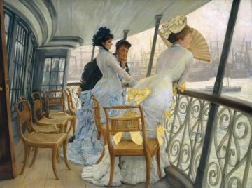 The Gallery Of The H.m.s. Calcutta Artwork by James Tissot