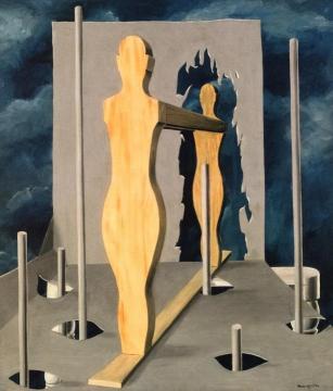 La chambre du devin Artwork by Rene Magritte
