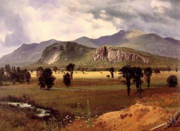 Moat Mountain Intervale, New Hampshire Artwork by Albert Bierstadt