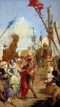 The Meeting of Anthony and Cleopatra Artwork by Giovanni Battista Tiepolo