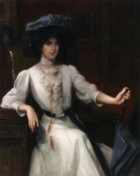 Portrait Of A Woman Artwork by Julius LeBlanc Stewart