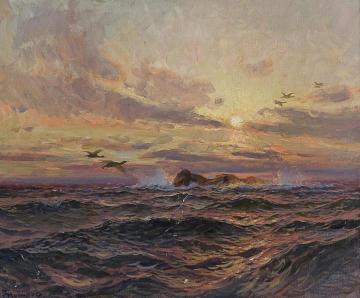 The Cliff Artwork by Thorolf Holmboe