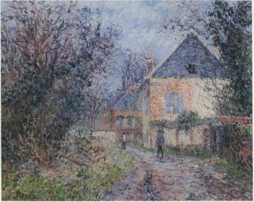 Houses near the Eure Artwork by Gustave Loiseau