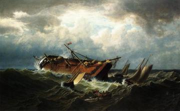 Shipwreck off Nantucket Artwork by William Bradford