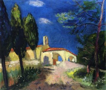 The Chapel of Sainte-Ann in Saint-Tropez Artwork by Charles Camoin