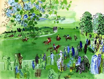 The Race Course At Ascot Artwork by Raoul Dufy