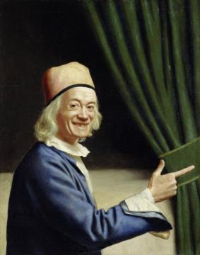 Self-portrait, Laughing Artwork by Jean Etienne Liotard