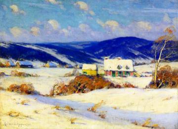 In the Laurentians, Winter Artwork by Clarence Gagnon