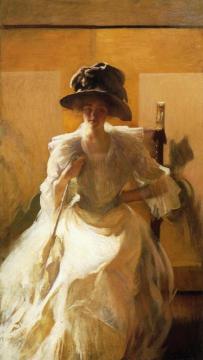 The Golden Screen Artwork by Edmund Tarbell