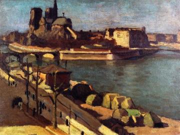 The Seine and the Apse of Notre Dame Artwork by Albert Marquet