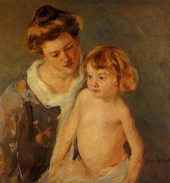 Jules Standing by His Mother Artwork by Mary Cassatt