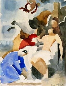 Saint Sebastian Healed by the Holy Women (after Le Sueur) Artwork by Roger de la Fresnaye