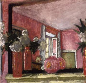 Reflections in a Mirror on the Mantle Piece Artwork by Edouard Vuillard